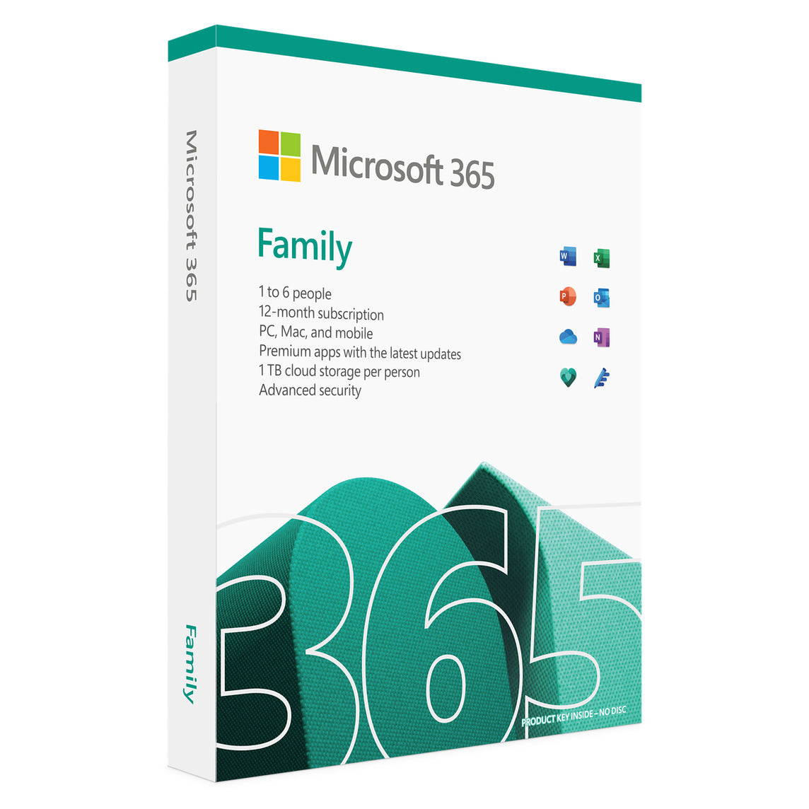 Microsoft 365 Family | Лиценз за 5 устройства – Еднократно плащане