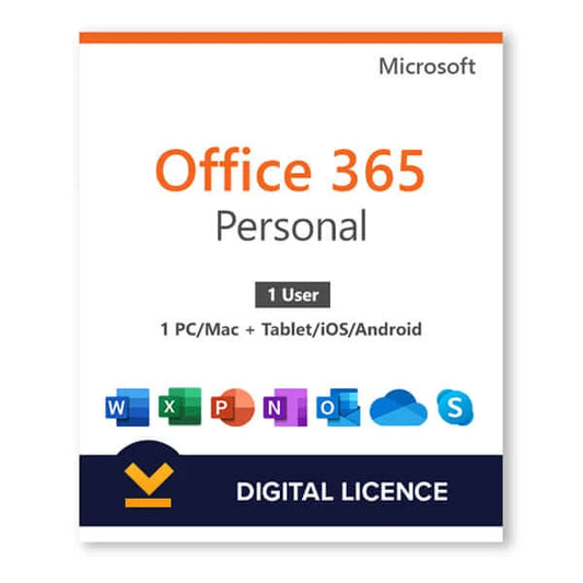 Microsoft 365 Personal | (PC/Mac/Таблет) – Лиценз за 1 устройство – Еднократно плащане